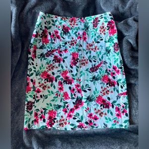 Calvin Klein Floral Pencil Skirt